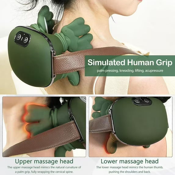Premium Human-Hand Style Heated Neck and Shoulder Massager